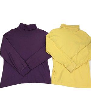 Lot of 2 The Woolrich Womens Turtleneck Shirt